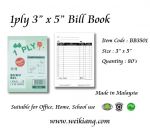 1ply 3" x 5" Bill Book